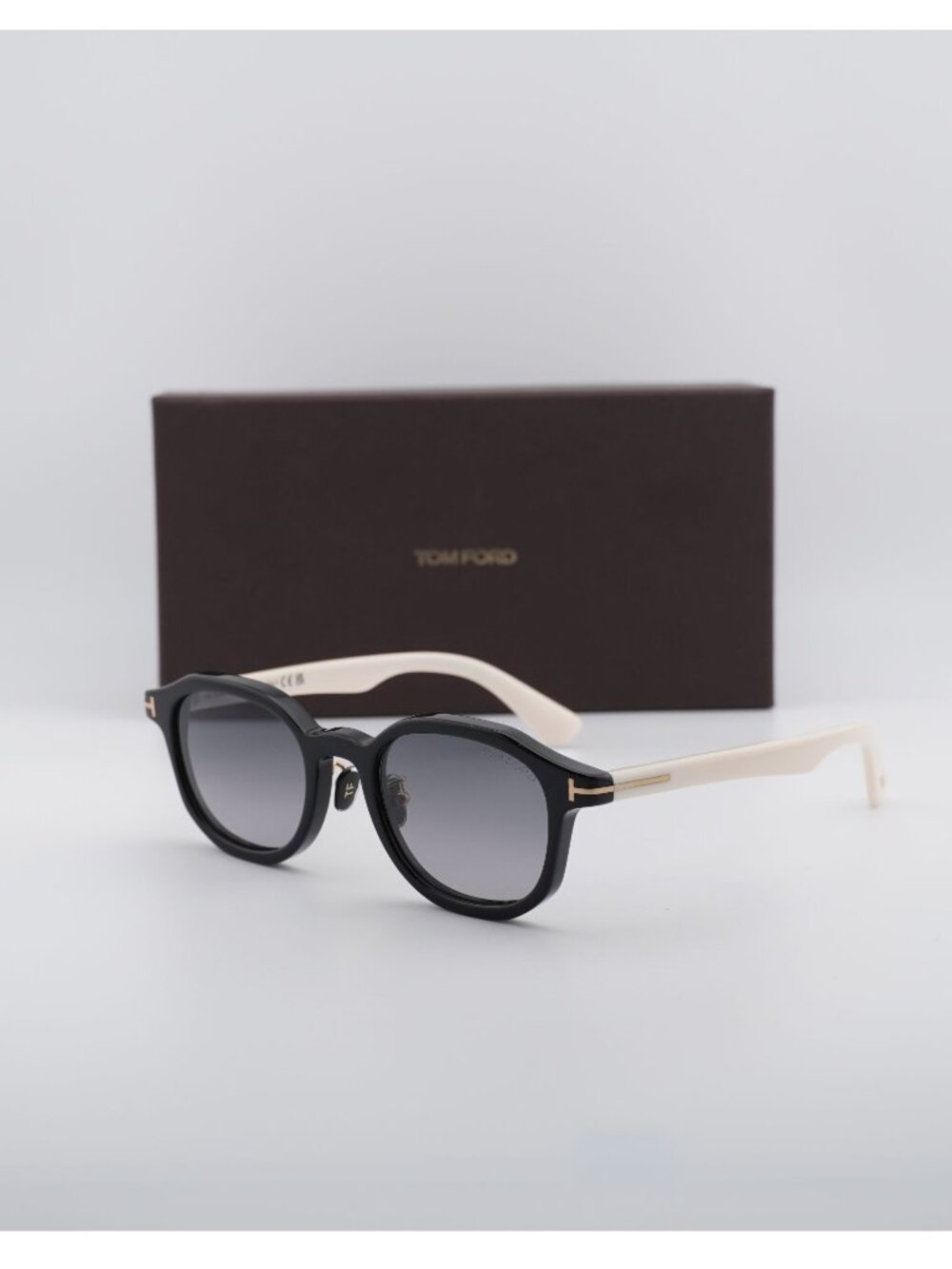 Tom Ford FT1149-D 01B Sunglasses Black Square Frame, Brown Lenses